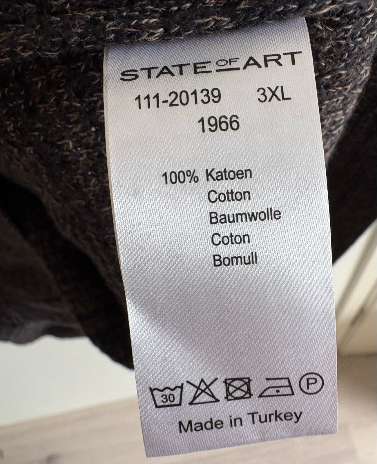 State of Art Heren Trui - Maat XXXL, Kleding | Heren, Truien en Vesten, Ophalen of Verzenden, Nieuw, Overige maten, Grijs
