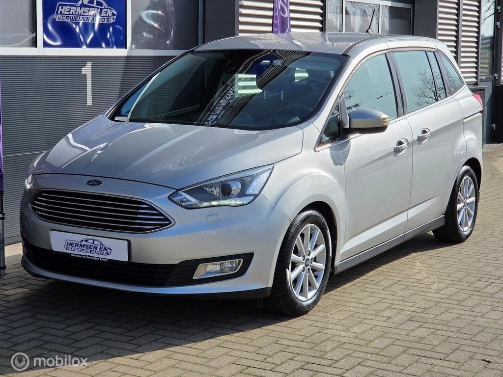 Ford Grand C-Max 1.5 EcoBoost 150pk Titanium 7 p. trekhaak, Auto's, Ford, Bedrijf, Te koop, Grand C-Max, ABS, Airbags, Airconditioning