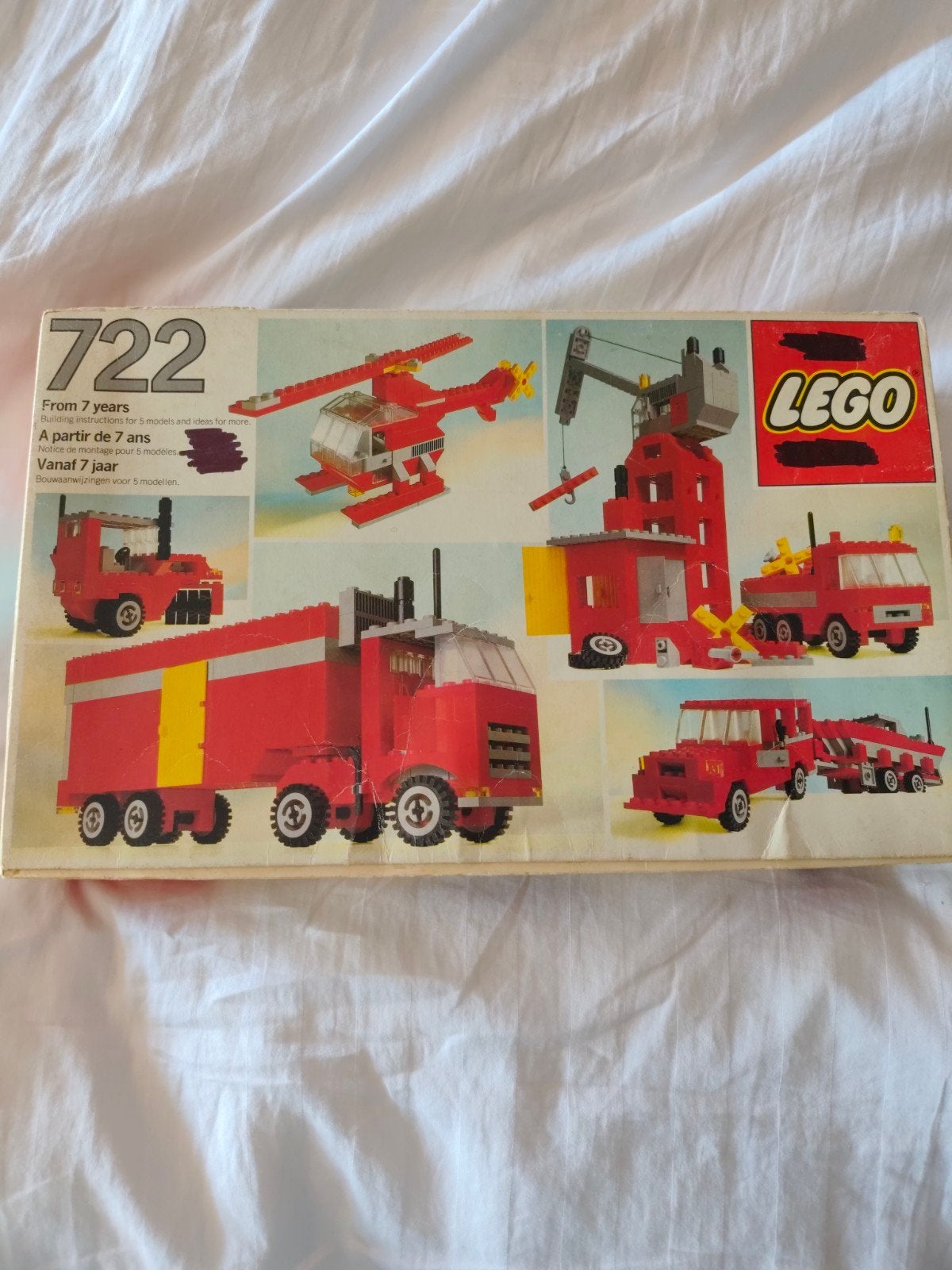 Vintage LEGO 722 Vrachtwagen & Kraan Set - Jaren '70, Kinderen en Baby's, Speelgoed | Duplo en Lego, Gebruikt, Overige thema's