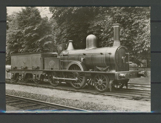 Locomotief Lok No. S.S. 13 Z/W Foto-Ansichtkaart Trein t-99, Ophalen of Verzenden, Zo goed als nieuw, Trein, Kaart of Prent