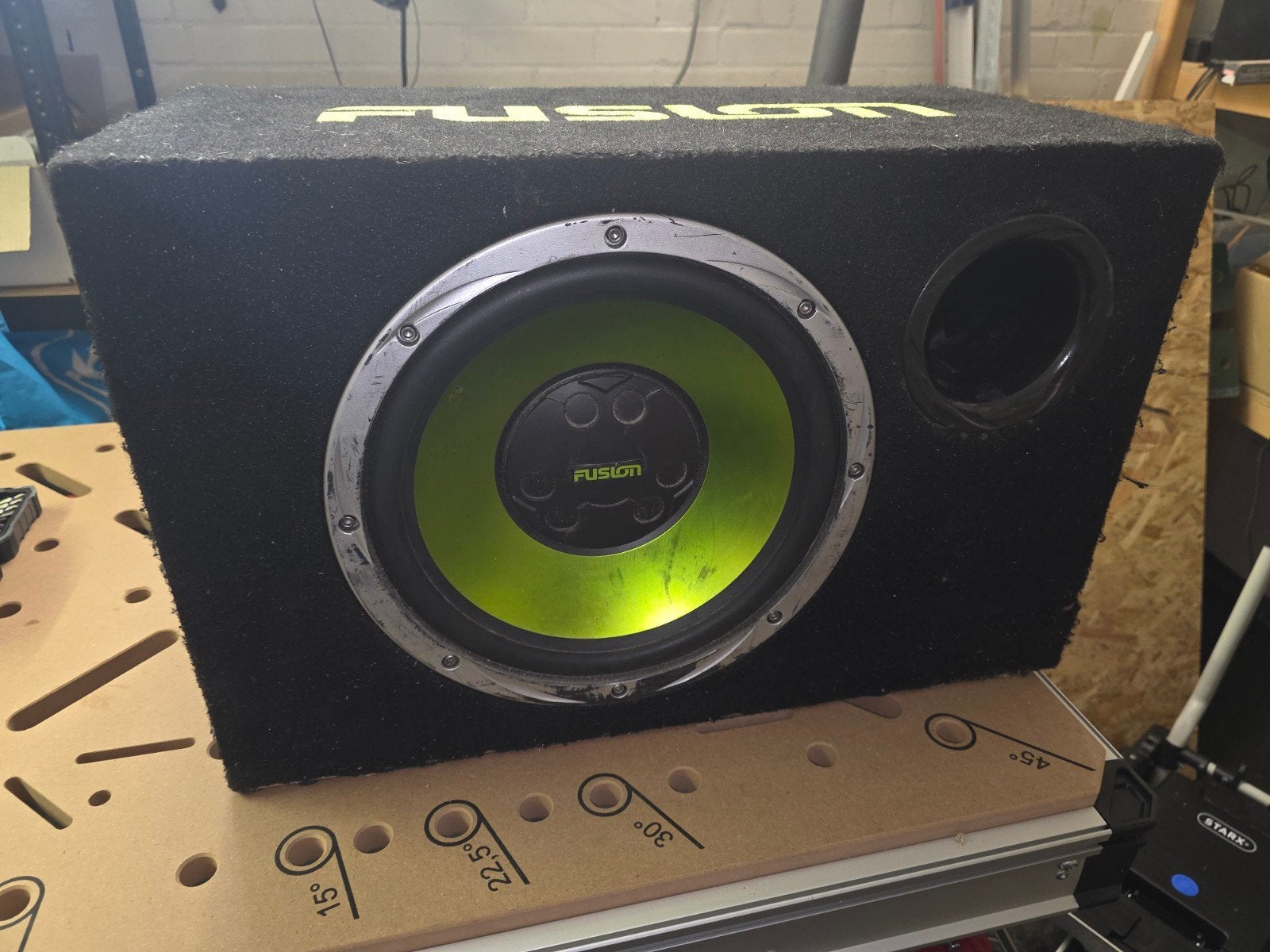 Fusion Subwoofer voor in de auto, Ophalen of Verzenden, Gebruikt