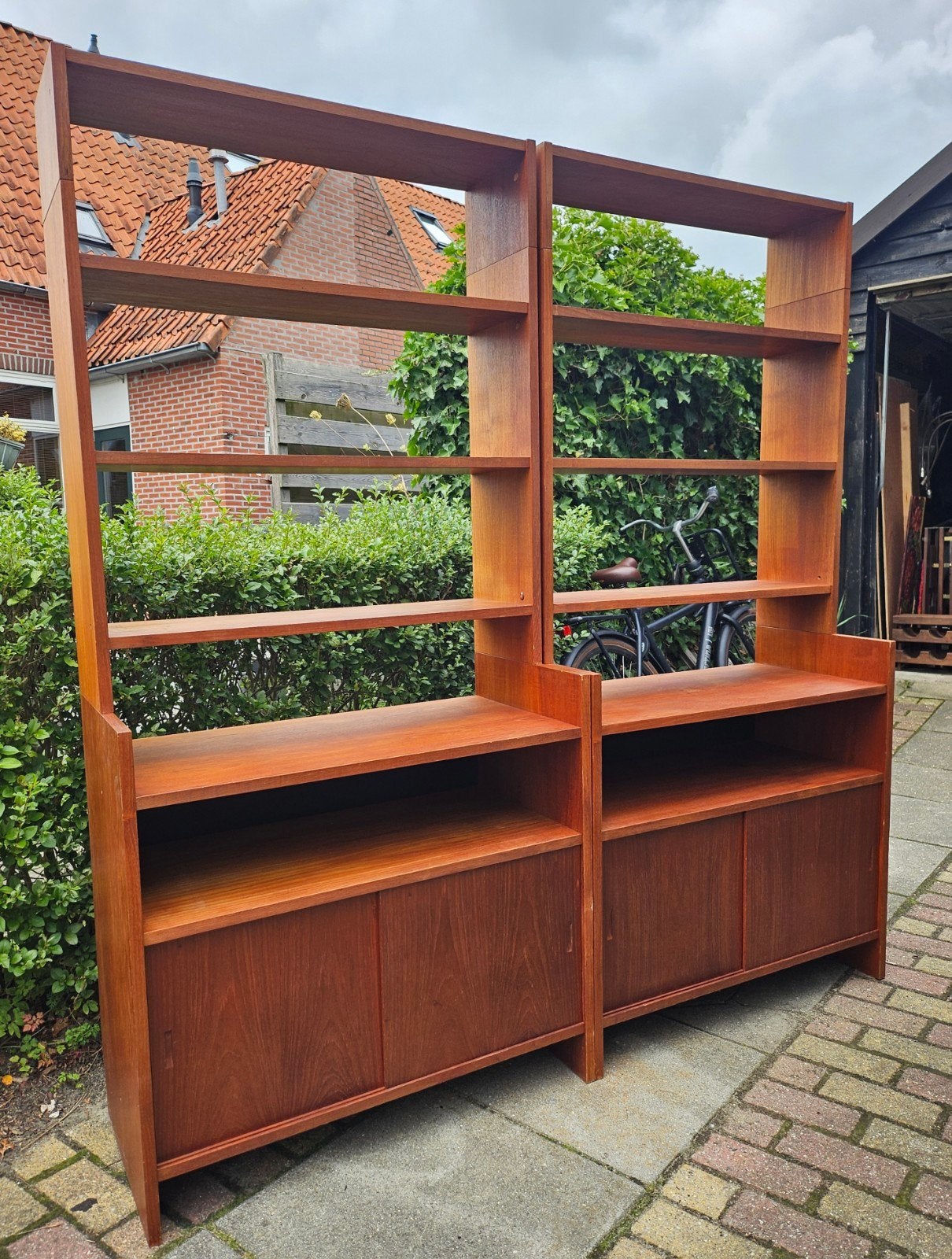 Wandkasten Poul Cadovius, KLM, Huis en Inrichting, Ophalen, Teakhout, 50 tot 100 cm, Scandinavisch, mid-century modern, 60, 70, vintage