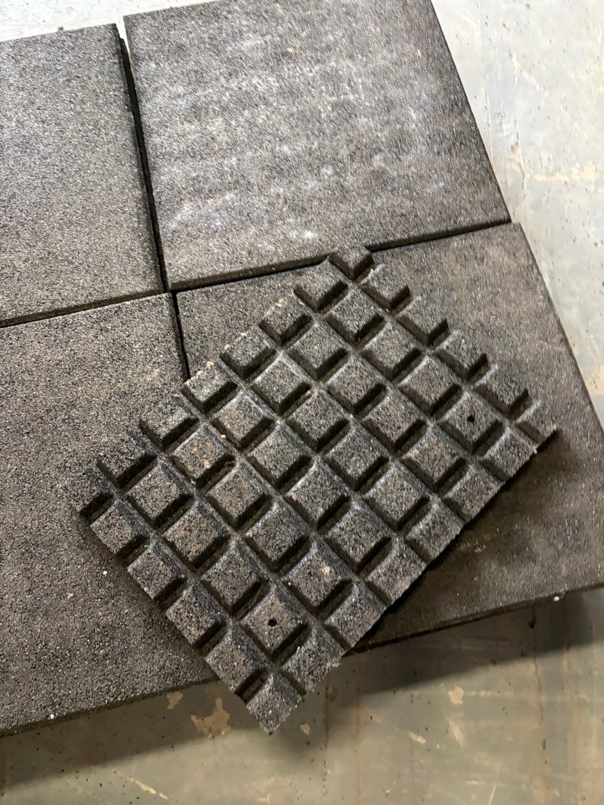 Rubberen tegels 50 x 50 x 3 cm  meer dan 3 m2, Overige materialen, Gebruikt, 3 m2, Rubberen
