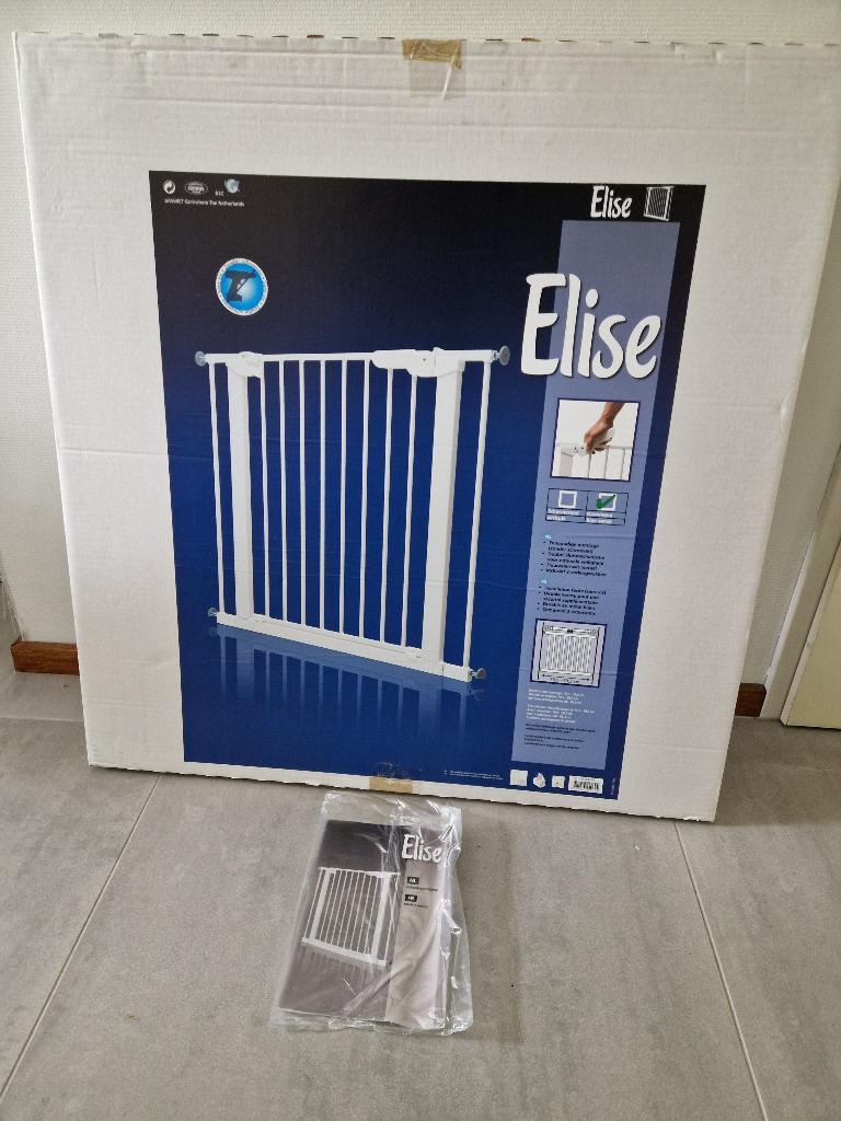 Traphekje Elise wit, alleen gebruikt bij opa en oma, Ophalen, Zo goed als nieuw, Klemhekje, Metaal of IJzer