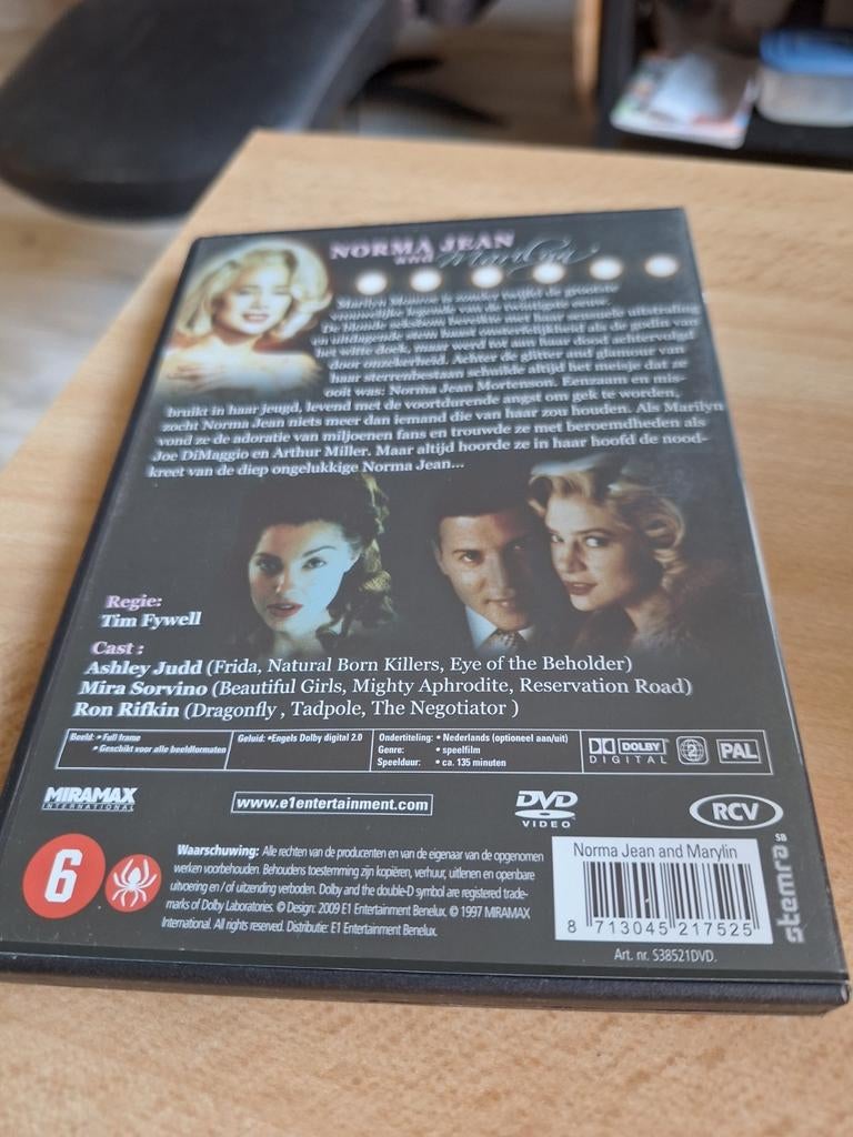 Dvd norma jean and marilyn, Vanaf 6 jaar, Ophalen of Verzenden, Zo goed als nieuw