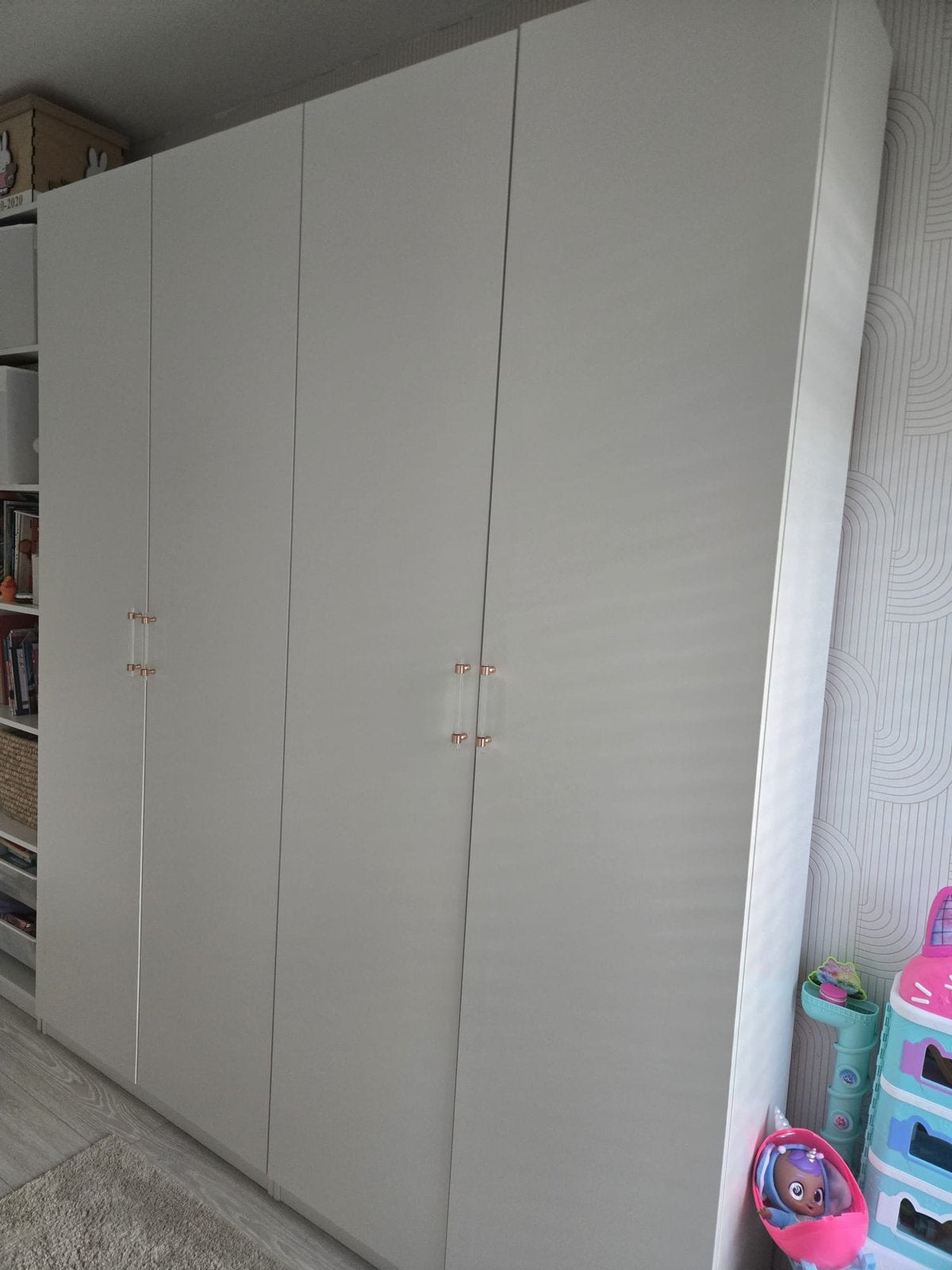 PAX kledingkast, wit, 200x35x236 cm, Ophalen, 200 cm of meer, 50 tot 75 cm, Glas