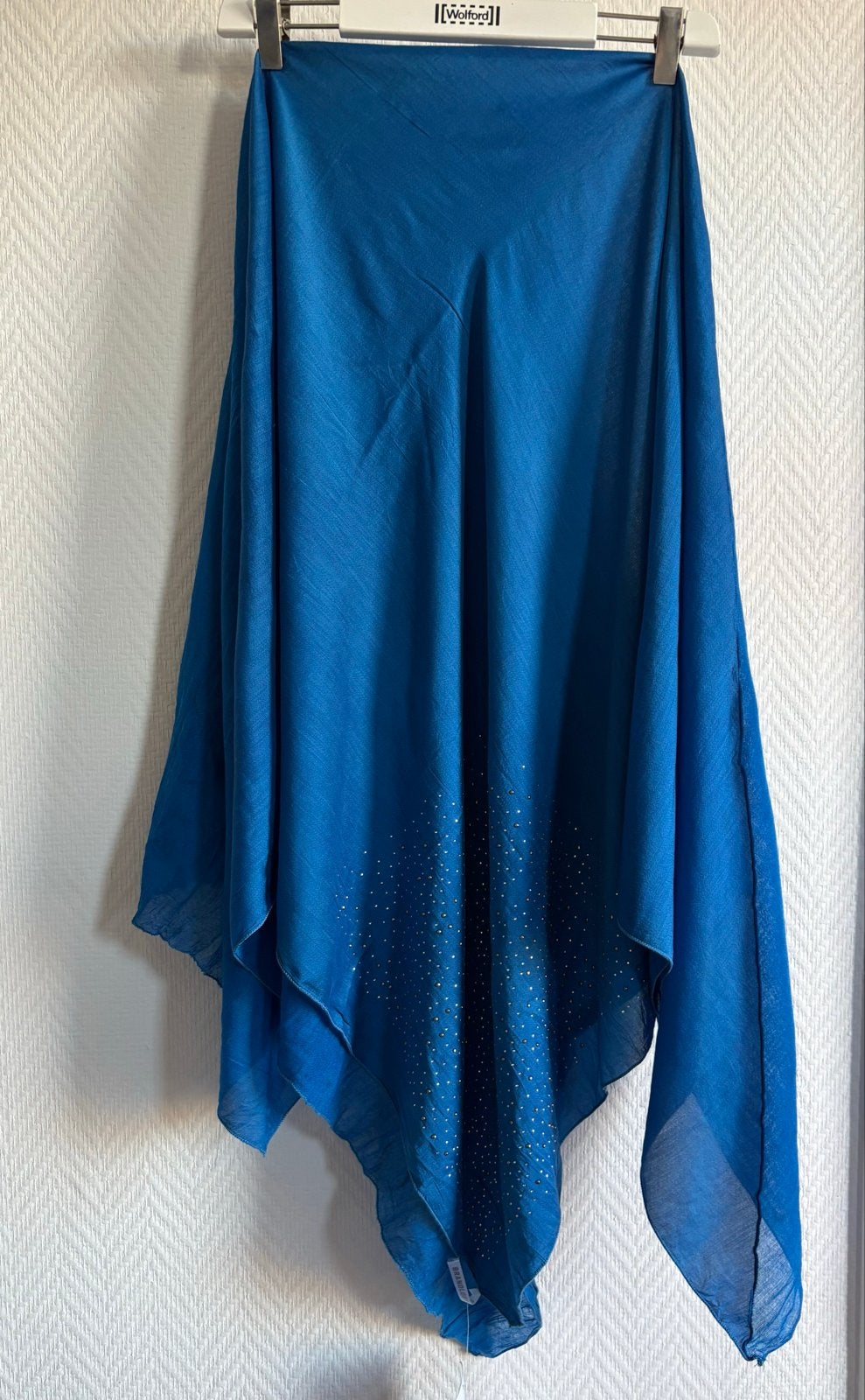Brandloft Blauwe Sjaal/Stola met Steentjes, Verzenden, Nieuw, Maat 46/48 (XL) of groter, Sjaal