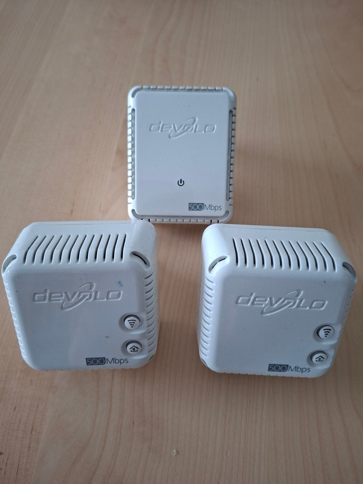 Devolo dLAN 500 Mbps Powerline Adapters (3 stuks), Ophalen of Verzenden, Gebruikt, Devolo