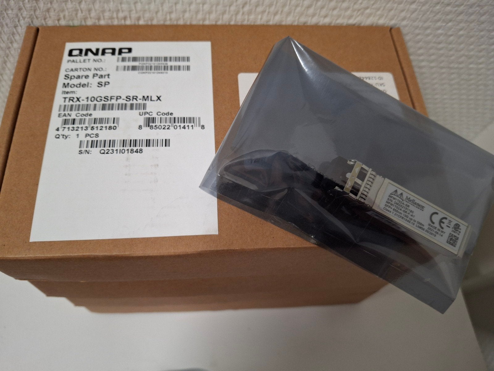 4 stuks originele QNAP TRX-10GSFP-SR-MLX, Verzenden, Nieuw, QNAP