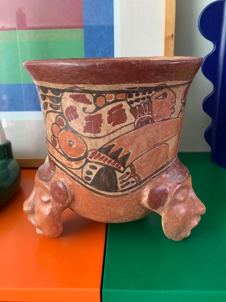 Mayan terracotta vaas, Antiek en Kunst, Ophalen of Verzenden