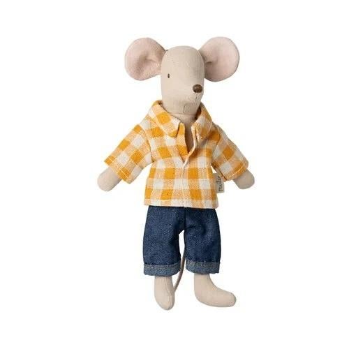 Maileg knuffelmuis vader - 15cm muis, Poppenhuis, Nieuw, Ophalen of Verzenden, Info@bezigebijtjezzz.nl