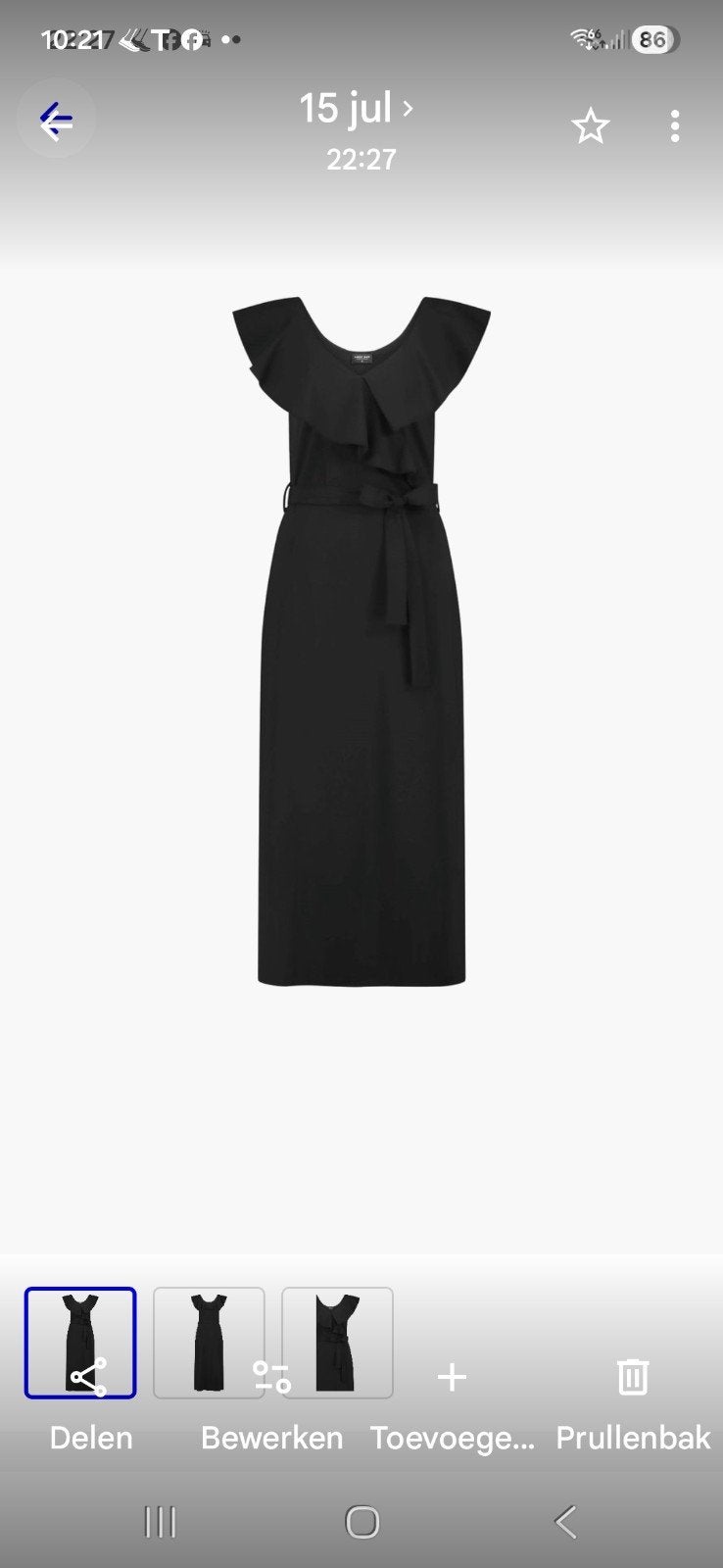 Lady Day travel jurk Dunya zwart lang L, Kleding | Dames, Lady Day L, Zwart, Maat 42/44 (L), Ophalen of Verzenden