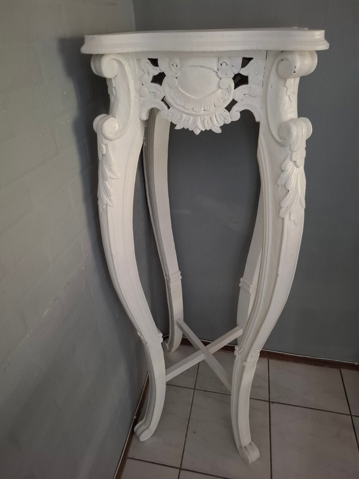 Brocante Pilaar, Huis en Inrichting, Tafels | Sidetables, Ophalen, Nieuw, 25 tot 50 cm, Rechthoekig