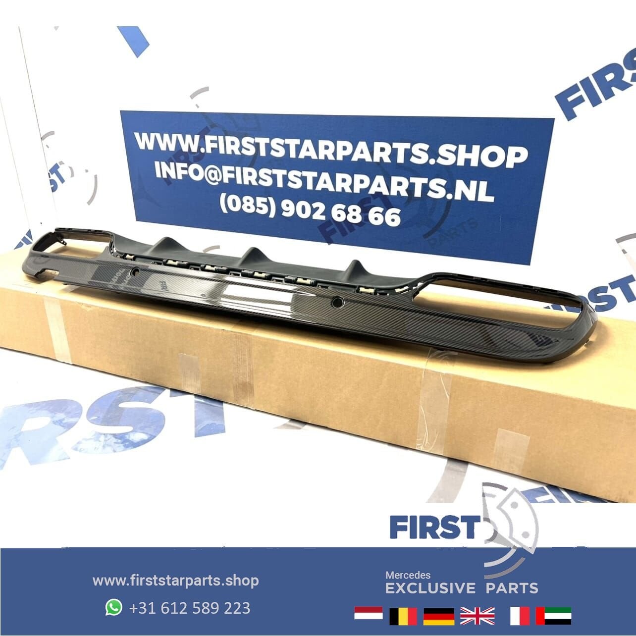 A2058857538 / A2058854005 W205 C63 S AMG CARBON DIFFUSER ACH, Gebruikt, -, Ophalen of Verzenden, -