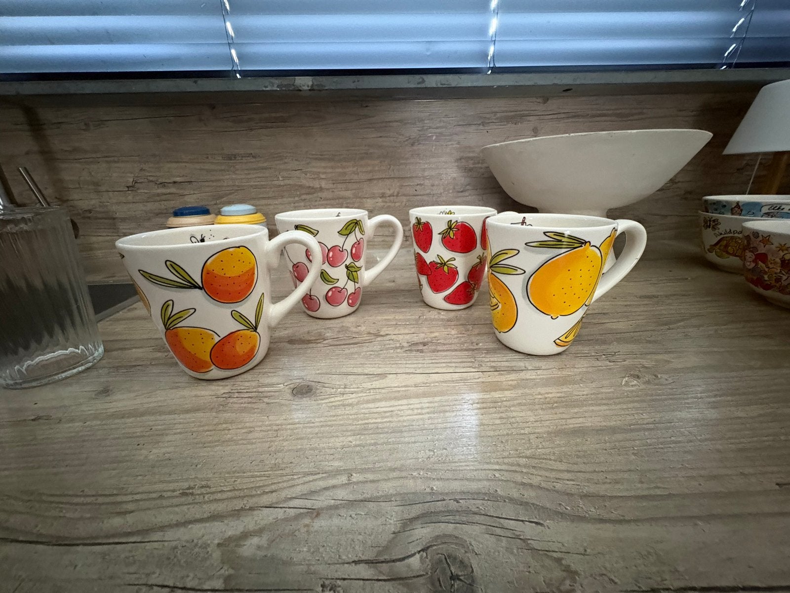 Blond Amsterdam fruit mokken - Zomercollectie 2025, Zo goed als nieuw, Steen/keramiek, Meerkleurig, Ophalen