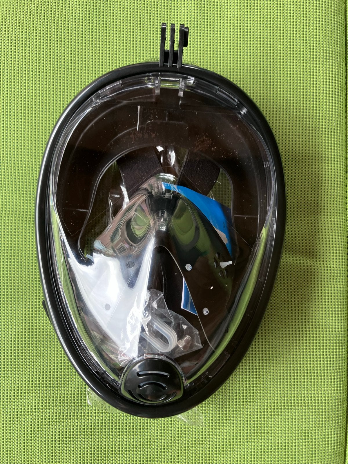 Volgelaats snorkelmasker met gopro bevestiging Nieuw!, Ophalen of Verzenden, Nieuw, Snorkelmasker