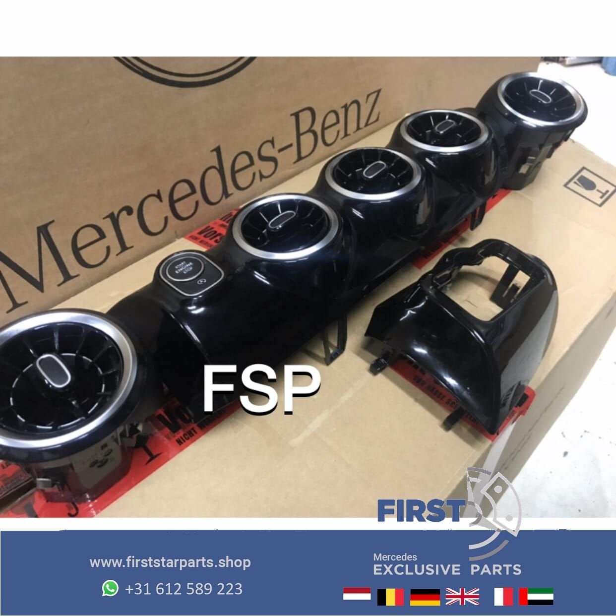W177 V177 ZWARTE INTERIEUR LIJSTEN DASHBOARD + MIDDENCONSOLE, Auto-onderdelen, Gebruikt, -, Ophalen of Verzenden, -