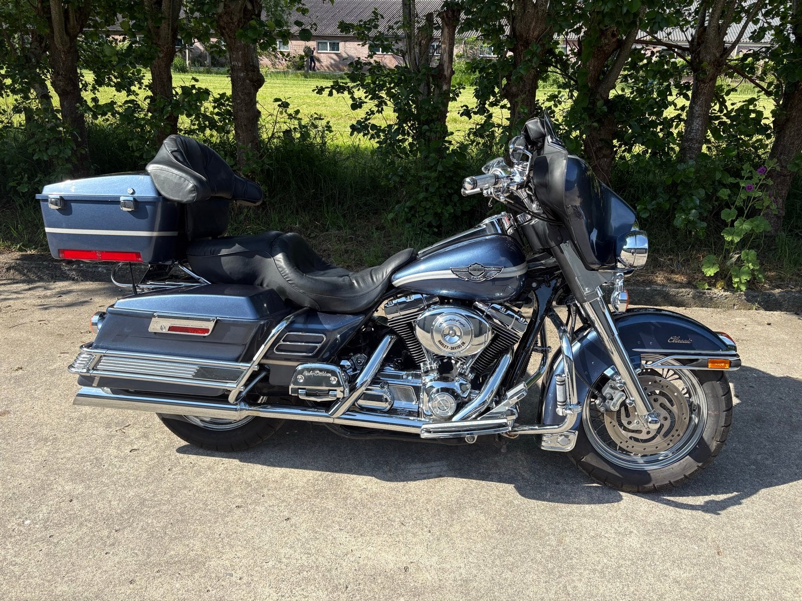 Harley-Davidson Electra Glide 100th Anniversary, Sportuitlaat, Toermotor, Info@harley.com, Handgeschakeld