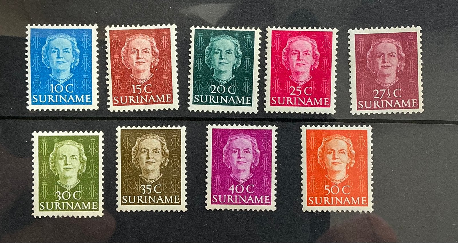 Suriname 1951, NVPH 285 t/m 293, ongebruikt, Verzenden, Postfris