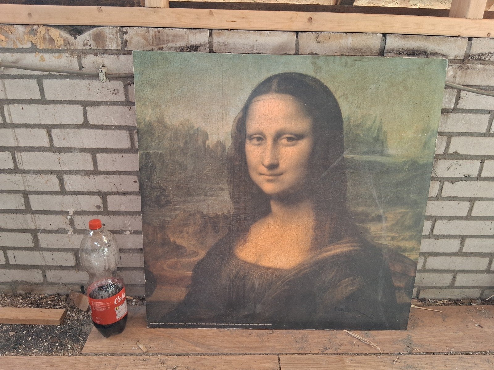 Mona Lisa (bijna) origineel - uit het Louvre 'geleend', Doek, Portret of Personen, Ophalen of Verzenden, Klassiek