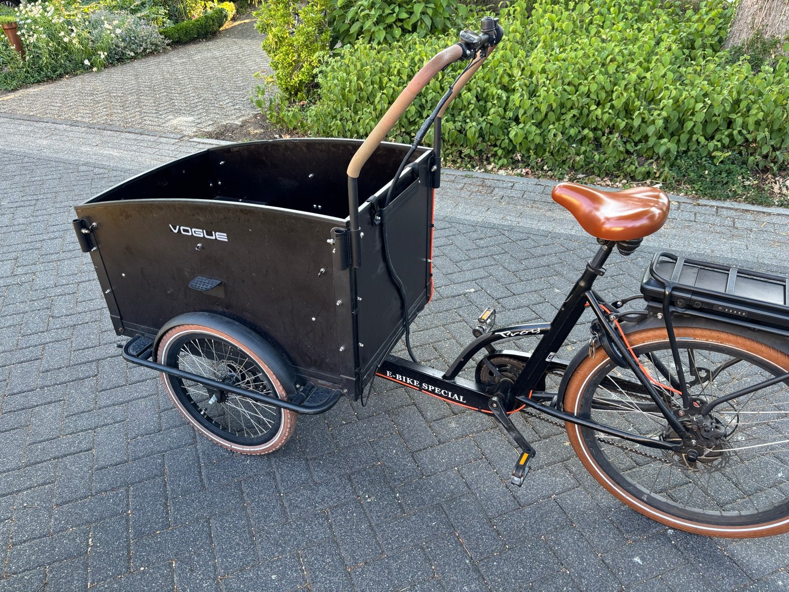 Vogue Bakfiets Elektrisch, 4 kinderen of meer, Gebruikt, Elektrisch, Schijfrem