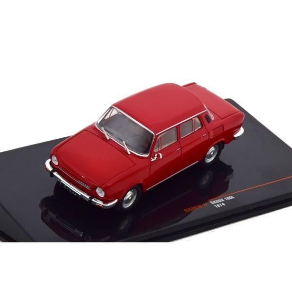 Skoda 100L 1974 Rood Modelauto 1/43 Ixo Models Nieuw, Overige merken, Ixo Models, Auto, Ixo Models