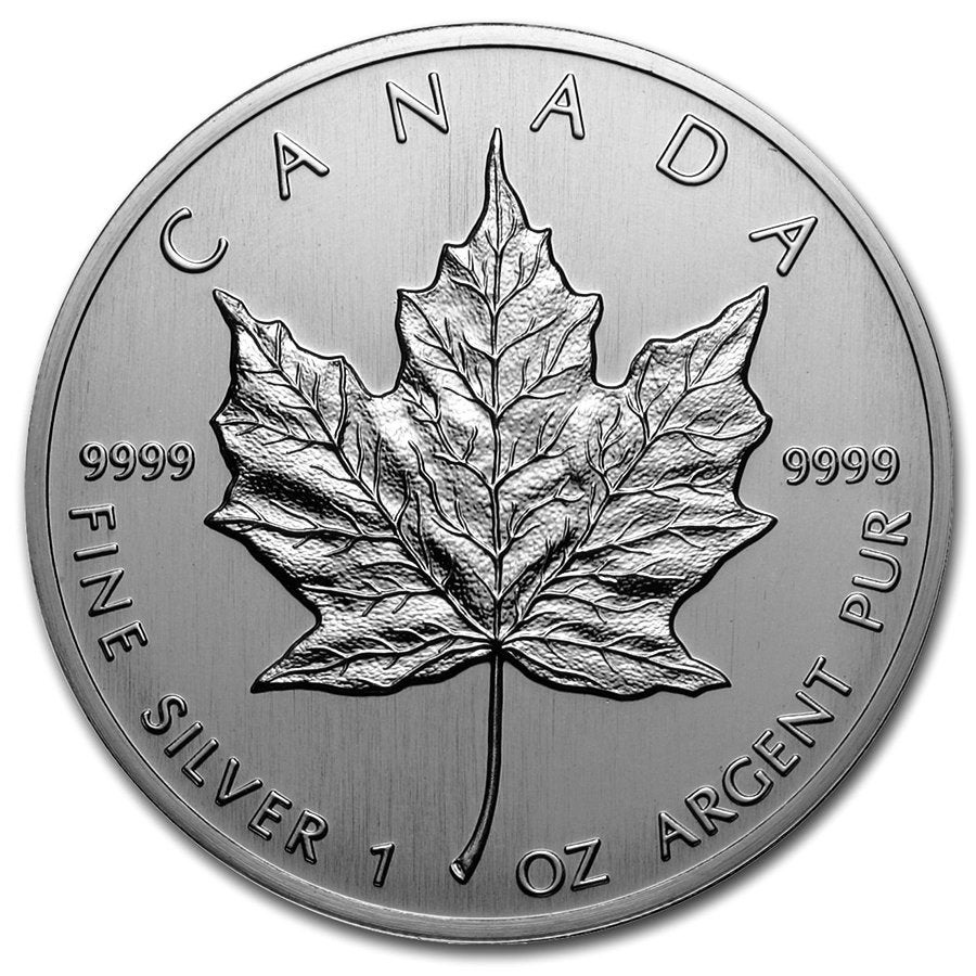 1 Oz zilver Maple Leaf 1989 (in originele seal), Postzegels en Munten, Edelmetalen en Baren, Ophalen of Verzenden, Zilver