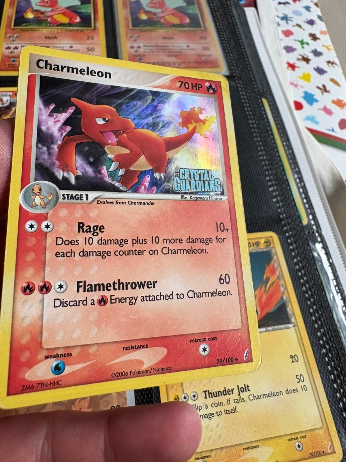 Charmeleon crystal guardians stamped holo, Ophalen of Verzenden, Zo goed als nieuw, Meerdere kaarten, Foil