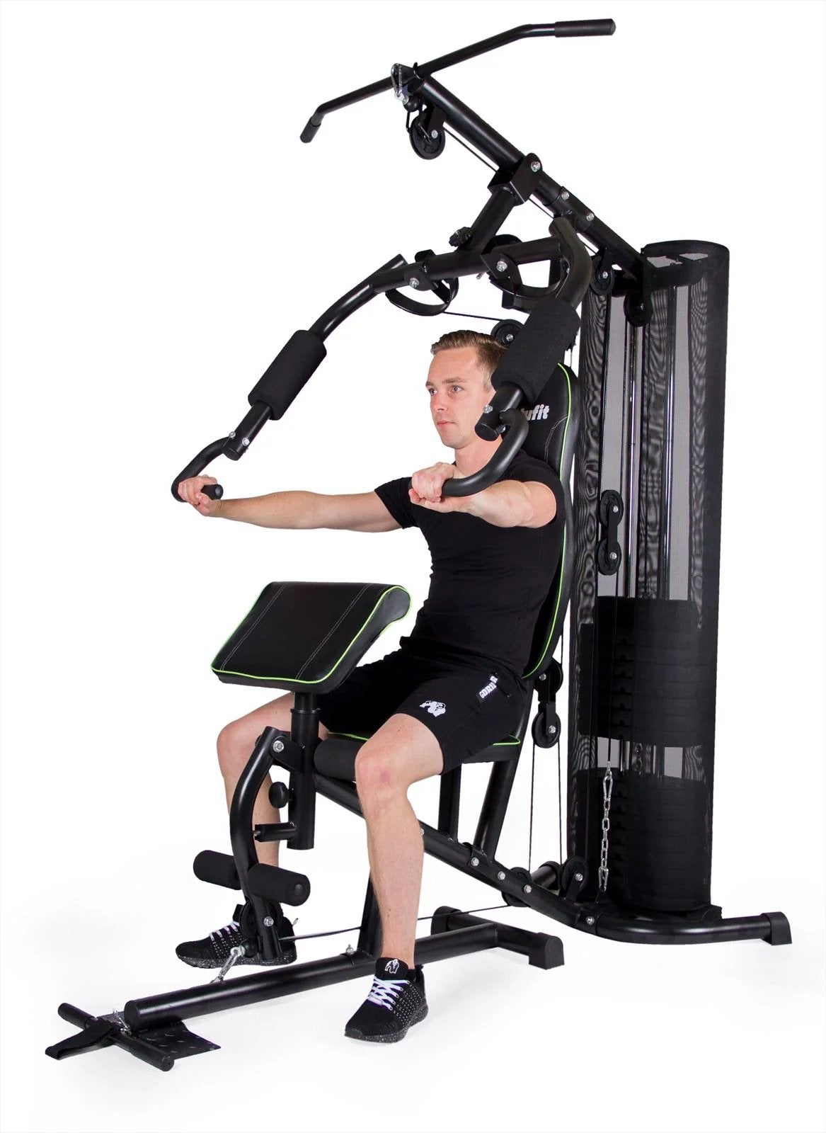 Krachtstation homegym, Sport en Fitness, Fitnessapparatuur, Ophalen, Zo goed als nieuw, Metaal, Krachtstation