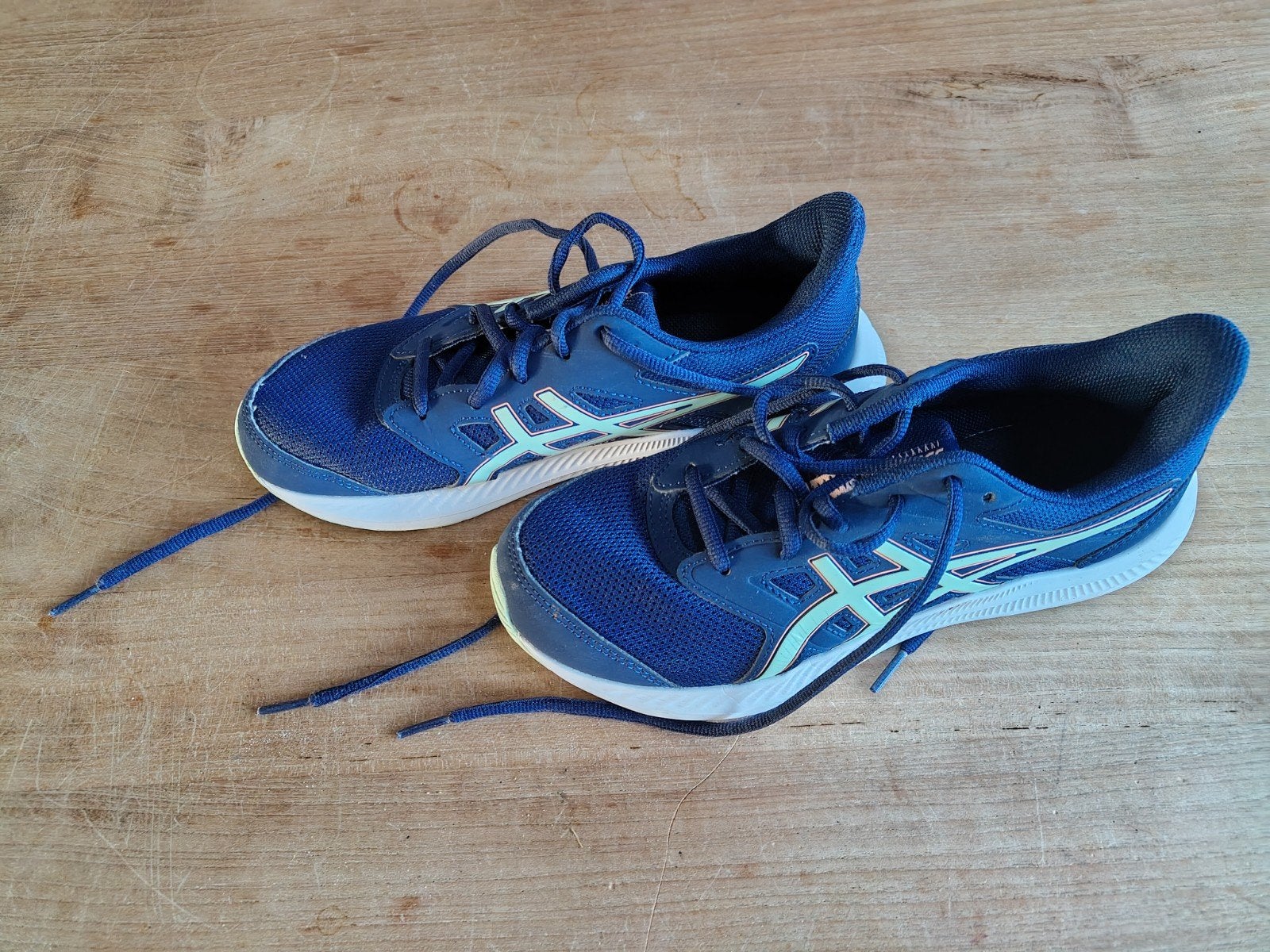 Asics sportschoenen maat 36 - Blauw/Mintgroen, Ophalen of Verzenden