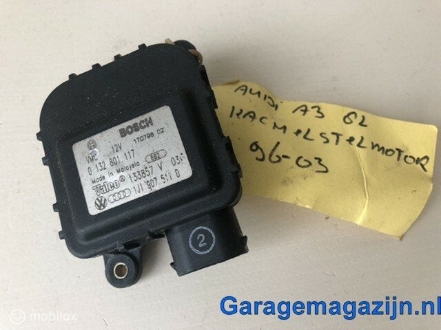 Kachelklepmotor valeo bosch 1j1907511D Audi A3 8L 2001, Gebruikt, Volkswagen, Ophalen of Verzenden, Volkswagen