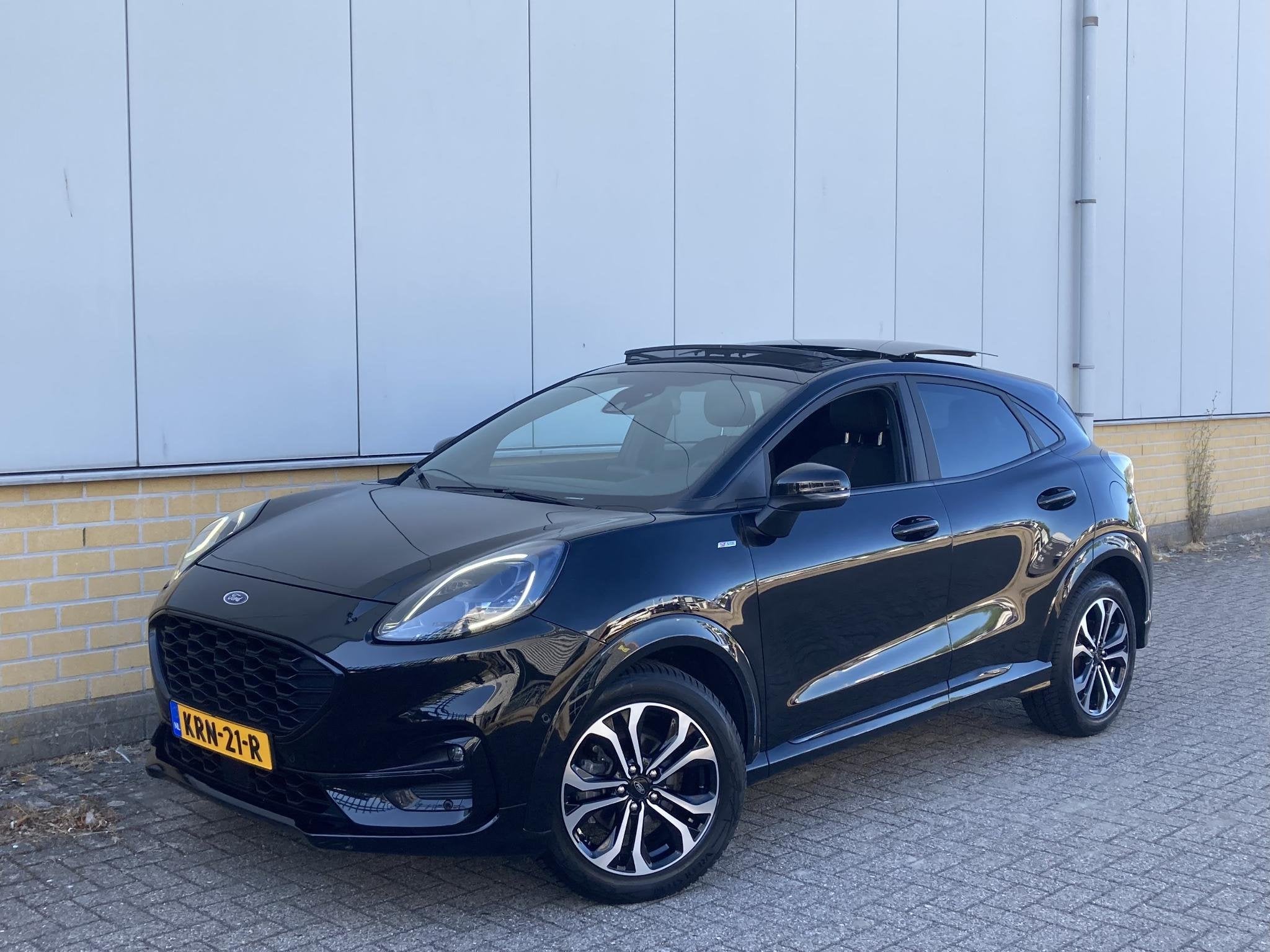Ford Puma ST-line 1.0 EcoBoost Hybrid 155 pk Automaat Panora, Stof, Zwart, 665 kg, Bedrijf