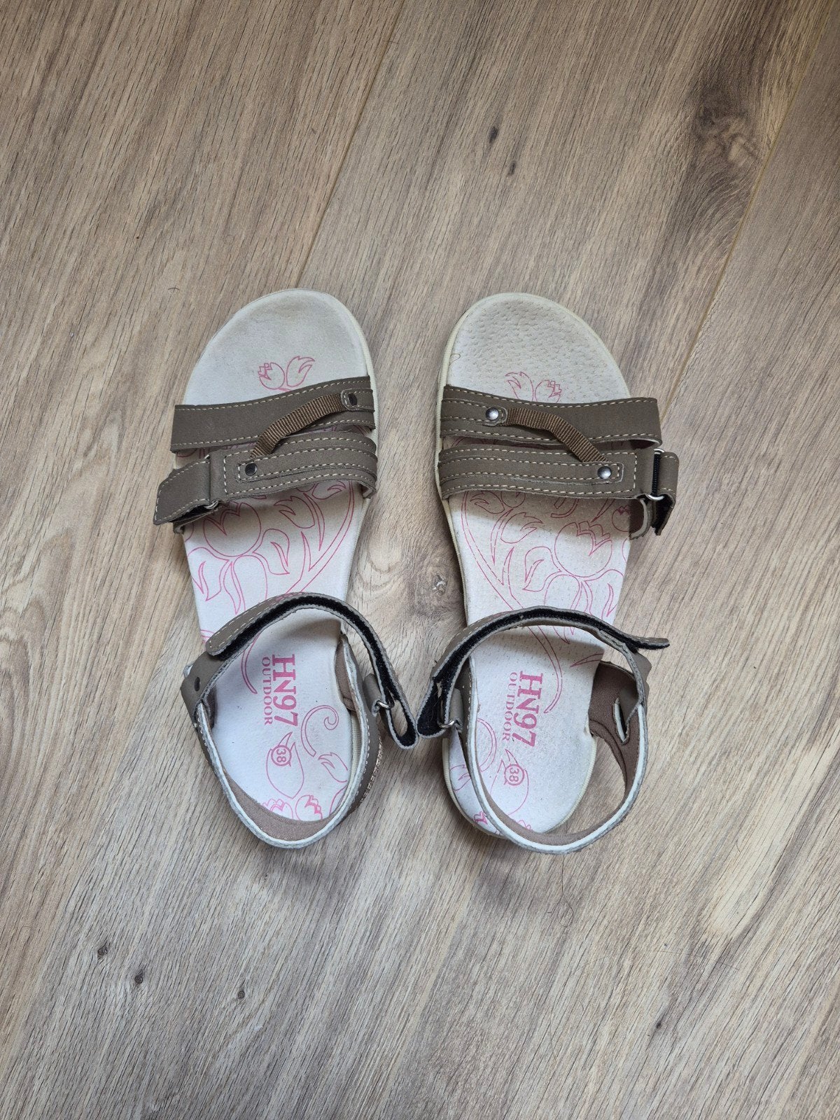 Human Nature dames sandalen - slechts 1x gedragen, Kleding | Dames, Schoenen, Bruin, Zo goed als nieuw, Human Nature, Sandalen of Muiltjes