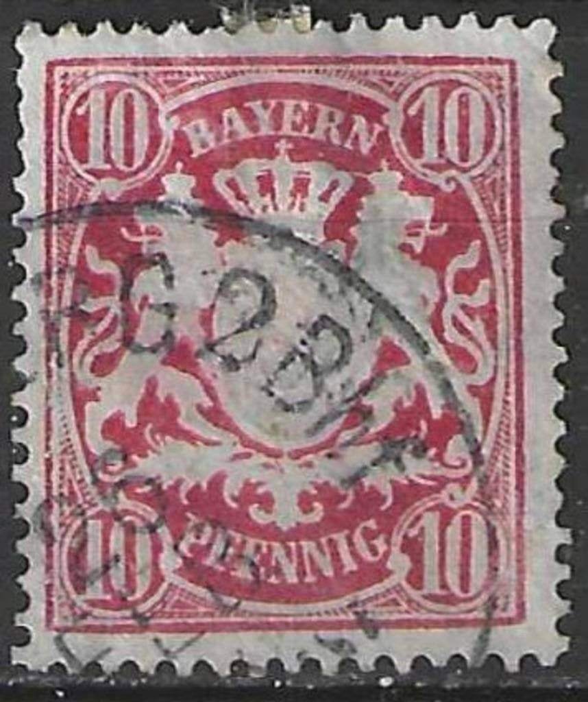 Bayern 1888/1904 - Yvert 63 - Stadswapen in relief (ST), Verzenden, Duitse Keizerrijk, Gestempeld