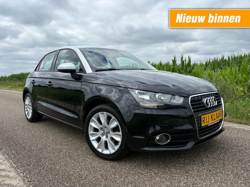 Audi A1 SPORTBACK / 1.2 TFSI / NAVI / AIRCO / NETTE STAAT, Auto's, Audi, Zwart, Leder, Handgeschakeld, Hatchback
