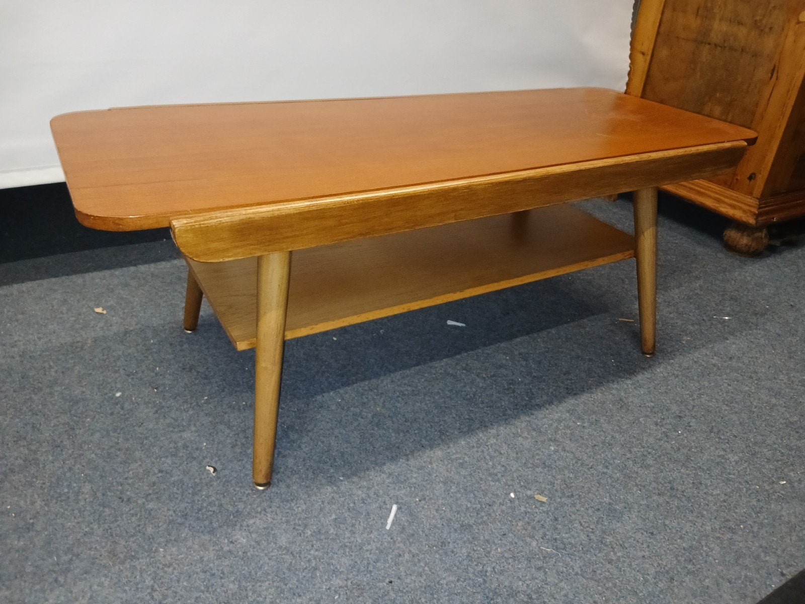 Vintage Salontafel  - Jaren '60 Stijl 99 cm br 49 d 44 h, Ophalen, Minder dan 50 cm, Gebruikt, 100 tot 150 cm