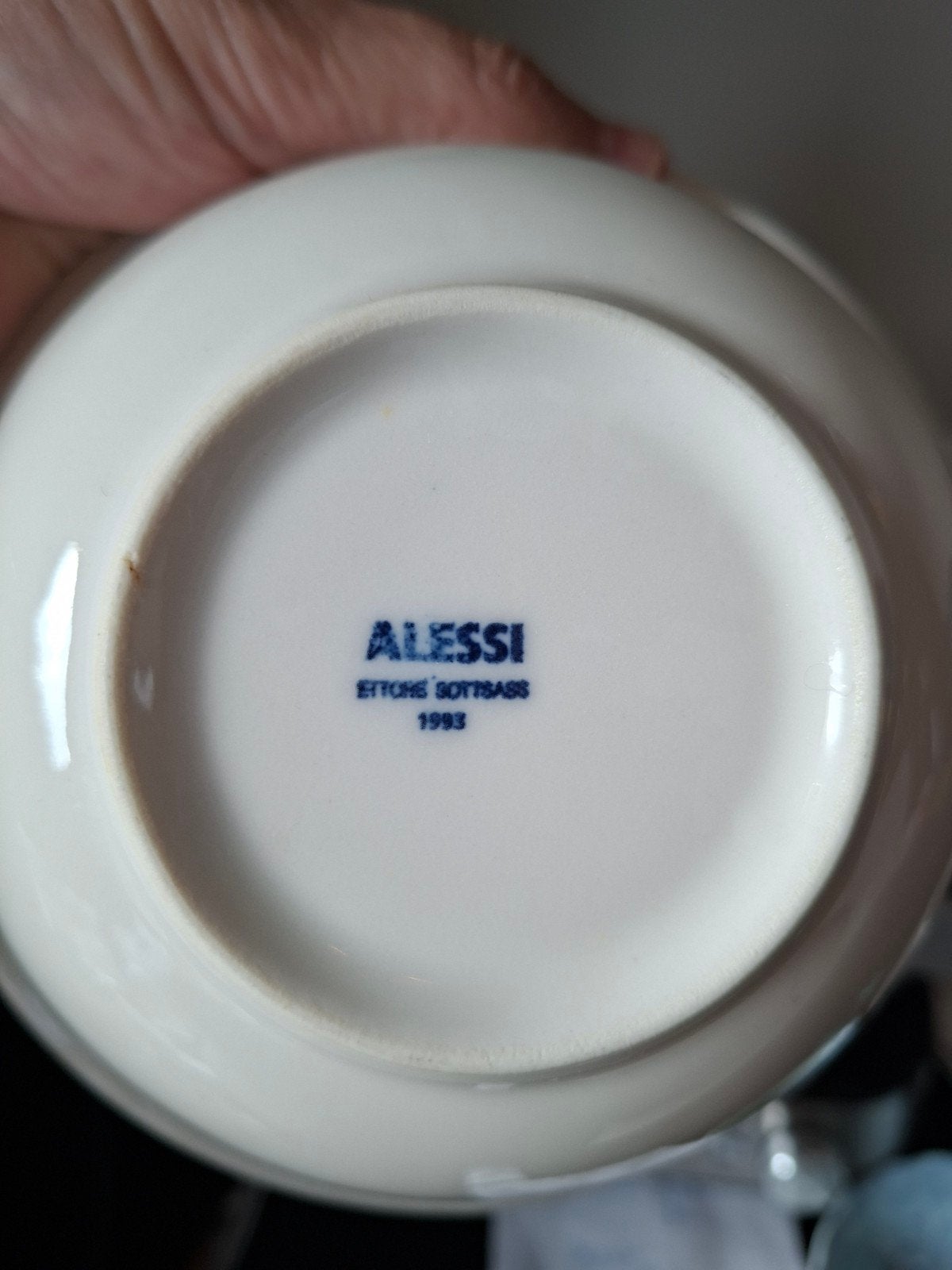 Alessi La Bella Tavola porseleinen kommen (2 stuks), Overige merken, Ophalen of Verzenden, Zo goed als nieuw, Kom(men)