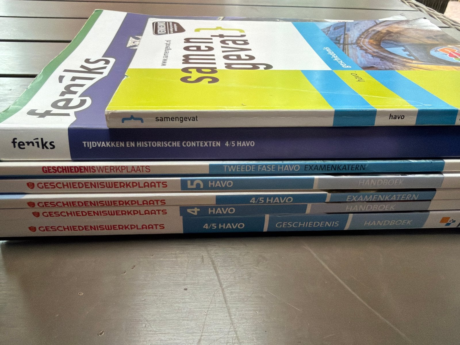 Geschiedenis boeken 4/5 HAVO - 7 stuks - Zo goed als nieuw, Ophalen of Verzenden, Zo goed als nieuw, HAVO, Geschiedenis
