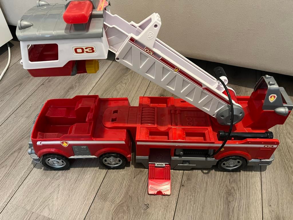 Paw Patrol Brandweerwagen en Vliegtuig Speelgoed, Ophalen of Verzenden, Gebruikt, Jongen of Meisje