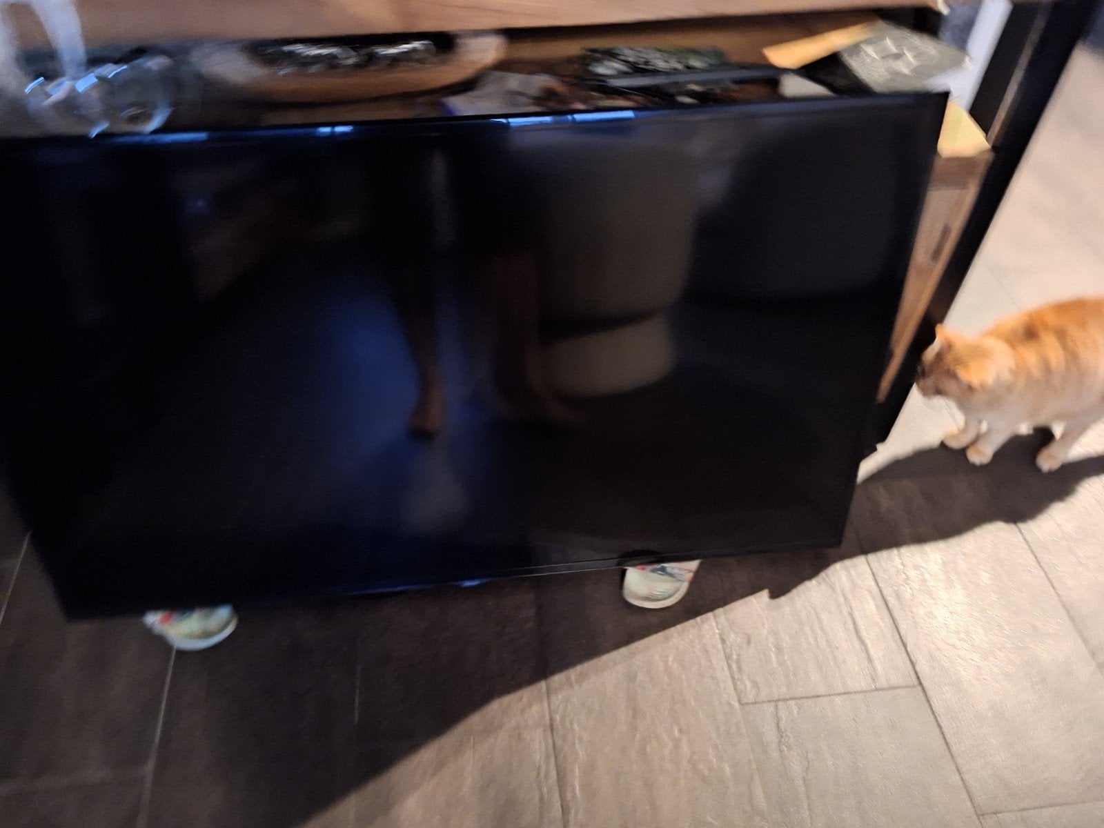 Defecte Samsung 58" TV - flatscreen voor de handige Ha, Ophalen, LED, 50 Hz, Samsung