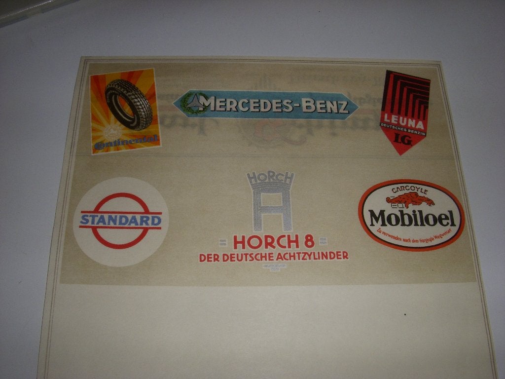 Oud briefpapier Mercedes Benz, Standard oil, Mobil olie, Verzamelen, Merken en Reclamevoorwerpen, Ophalen of Verzenden, Gebruikt