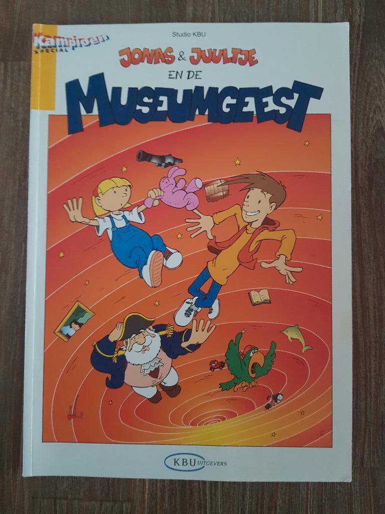 Jonas & Juultje en de museumgeest, Eén stripboek, Ophalen of Verzenden, Zo goed als nieuw