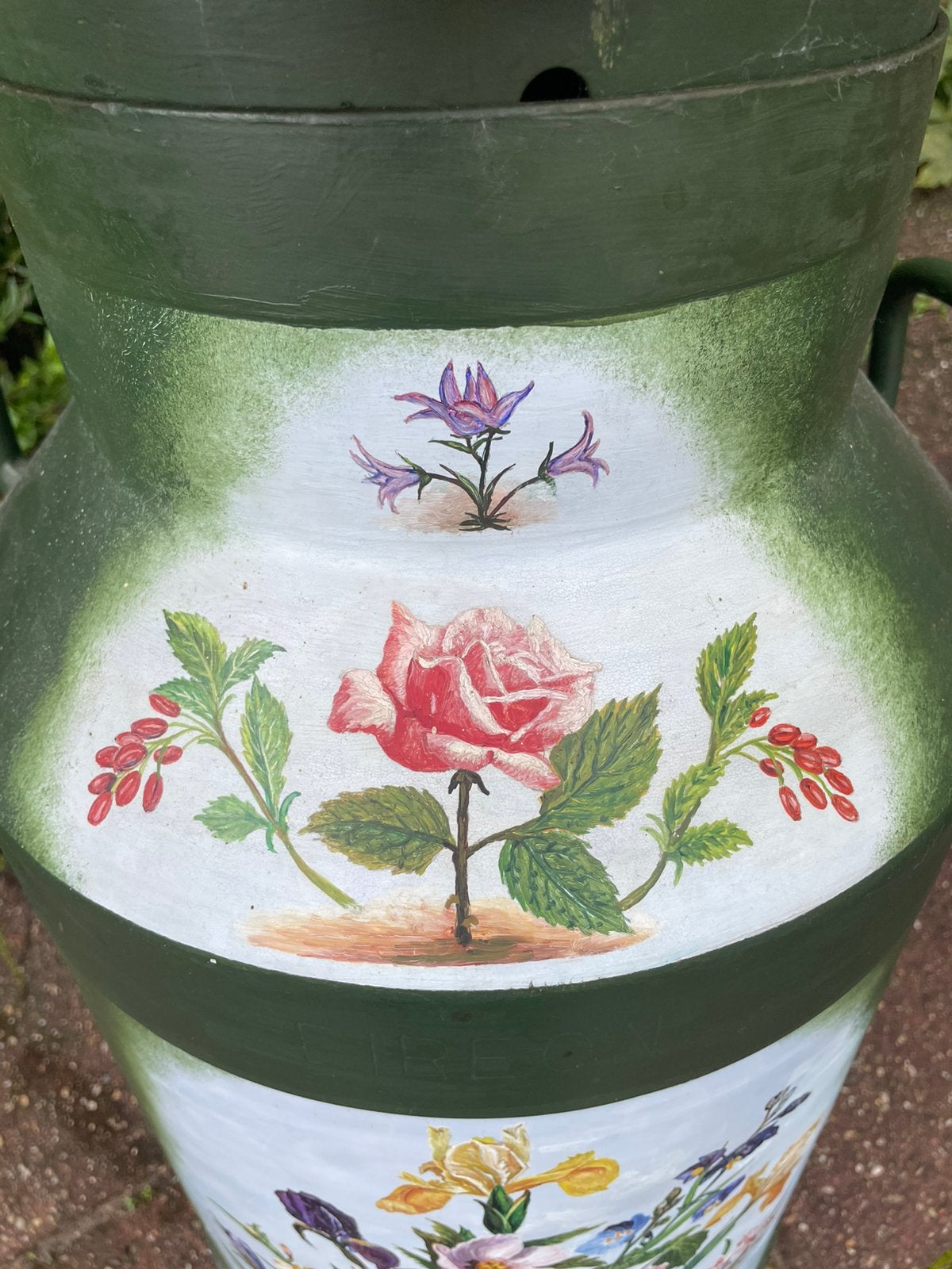 Decoratieve melkbus, Ophalen
