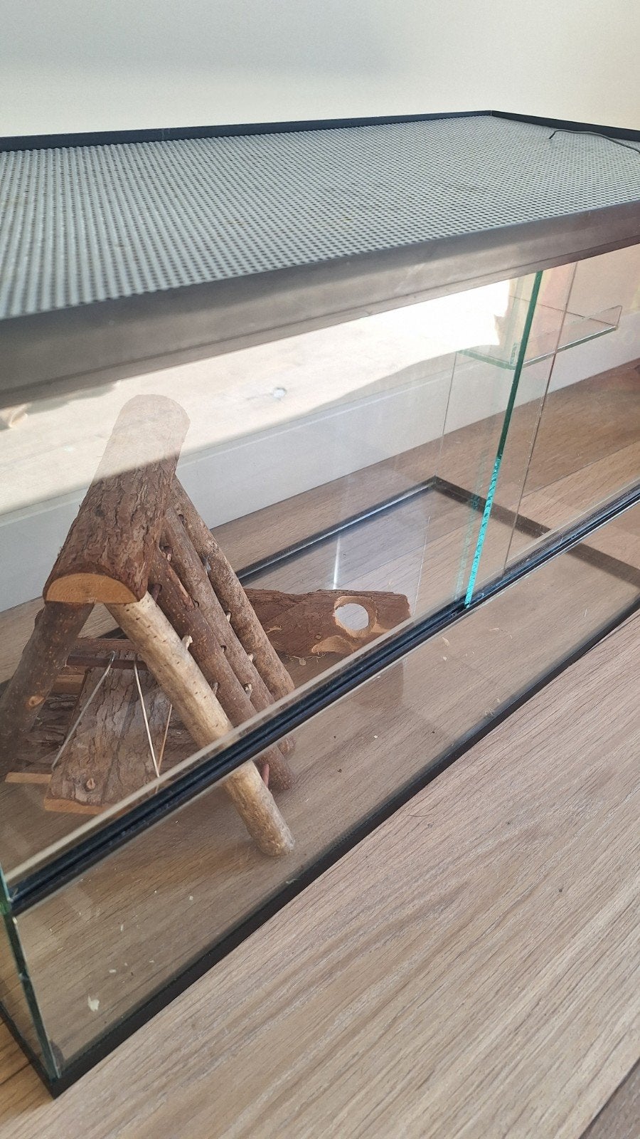 Glazen (Hamster)/(Gerbil)huis zoekt hamster, Ophalen, Gebruikt