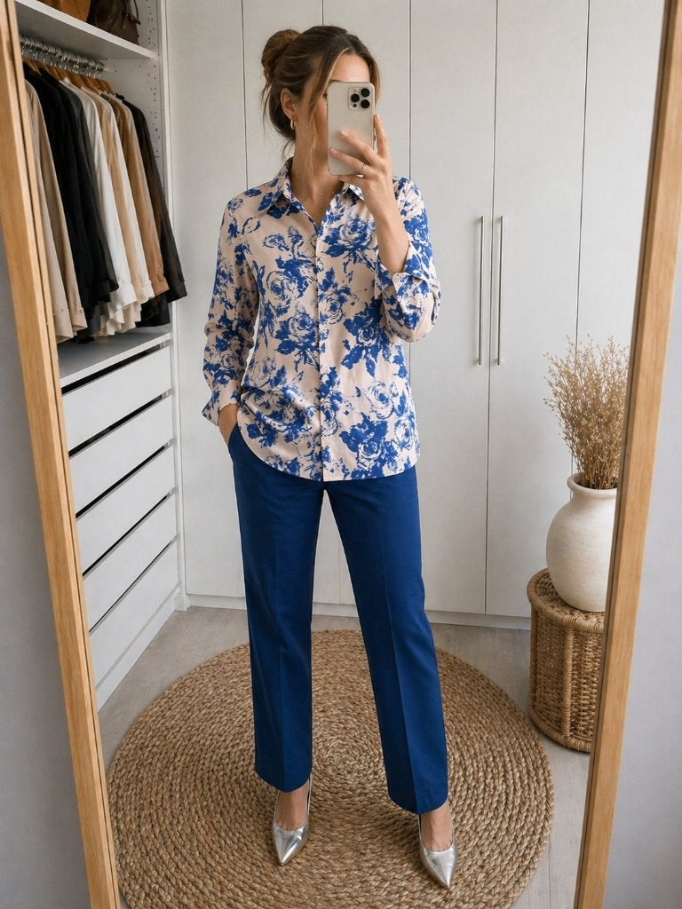 Sportmax blouse & Gardeur broek tweedelige set, Kleding | Dames, Maat 38/40 (M), Max Mara, Zo goed als nieuw, Verzenden