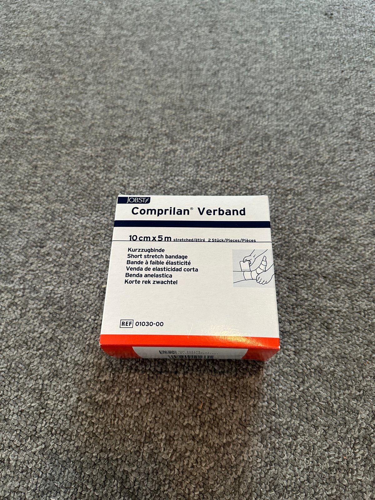 JOBST Comprilan Verband 10cm x 5m Kort Rek Zwachtel Nieuw, Ophalen of Verzenden, Zo goed als nieuw, Overige typen