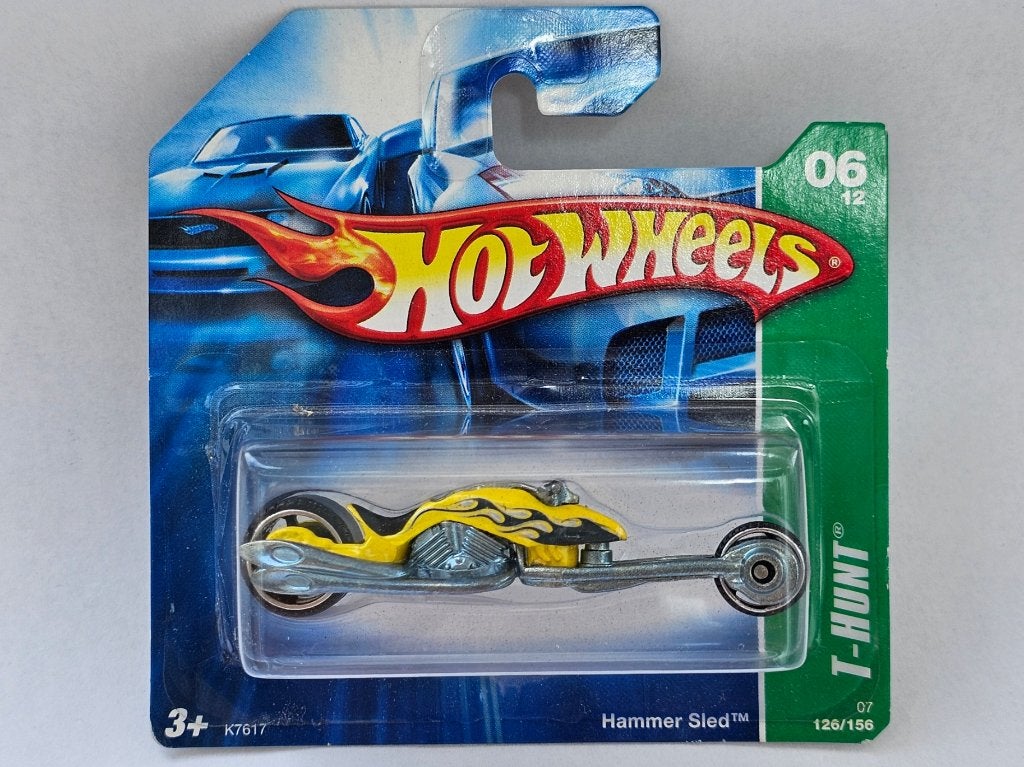 Hot Wheels Hammer Sled HotWheels T-Hunt Treasure Hunt, Hobby en Vrije tijd, Verzenden, Nieuw, Motor
