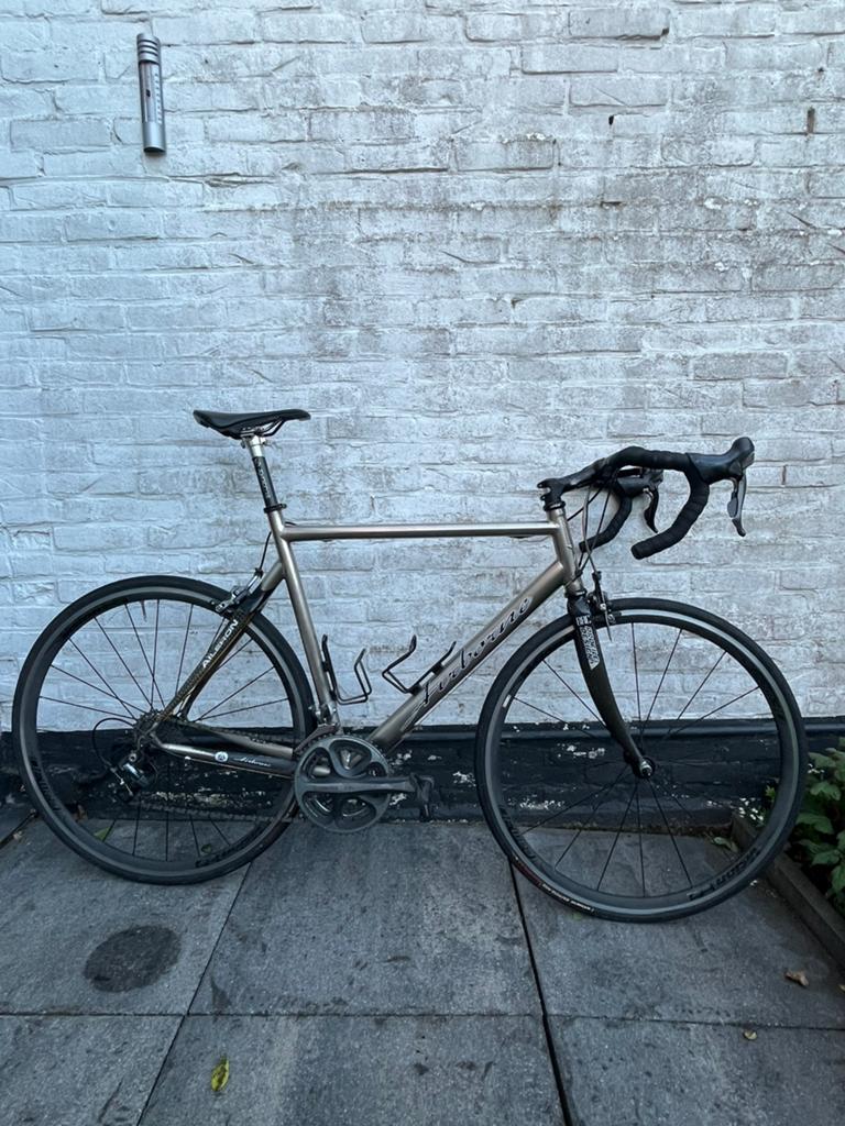 Airborne Manhattan Project Titanium Racefiets - Dura Ace, 28 inch, Gebruikt, 15 tot 20 versnellingen, 57 tot 61 cm