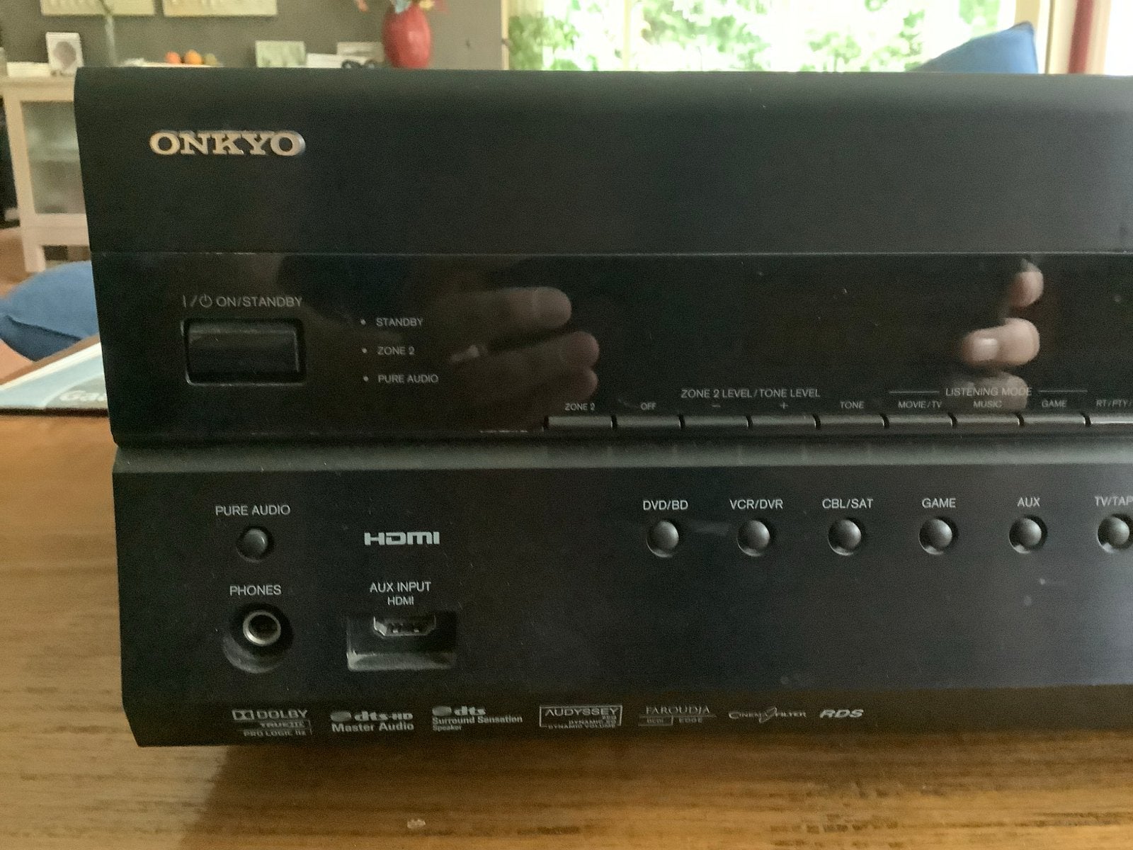 Onkyo TX-SR607 AV Receiver, Ophalen, Gebruikt, 120 watt of meer, Onkyo