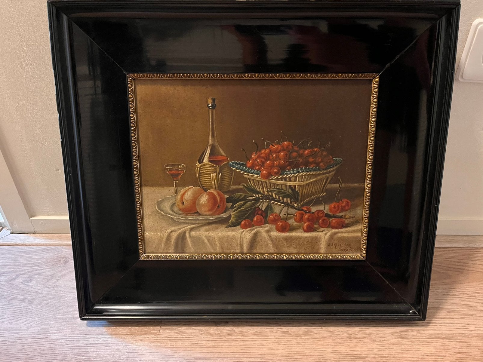 J.A. Klooster Dordt antiek schilderij, Ophalen, Realistisch